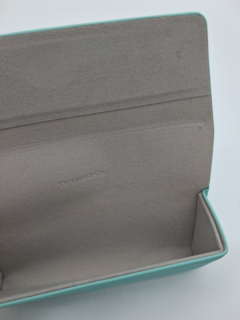 TIFFANY & CO. Blue Eyeglasses Sunglasses Case with Logo Cleaning Cloth - Picture 3 of 8